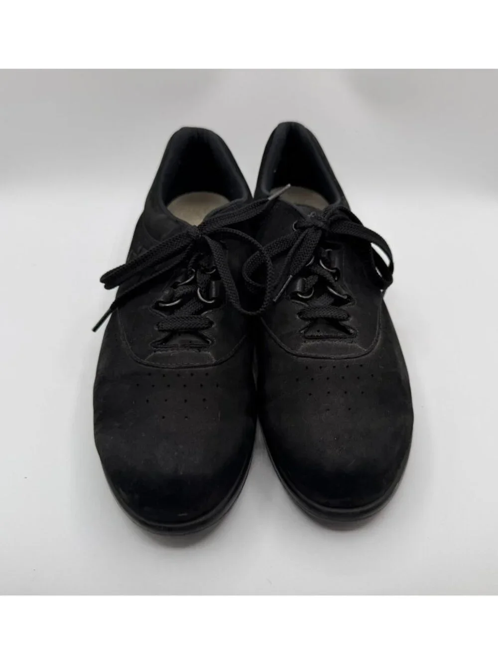 SAS Free Time Walking Shoes Women Size 9.5 Black Leather Tripad Comfort Sneaker